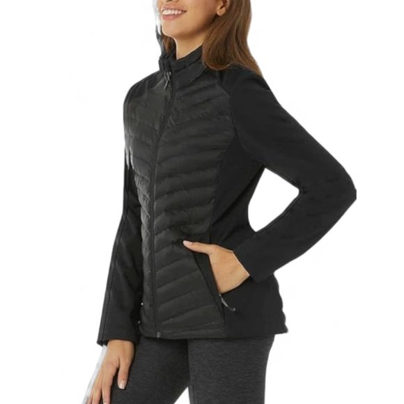 New 32 Degrees Heat Women’s Ultra Light Mixed Media Jacket – Size L - Picture 6 of 11